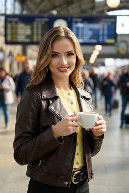 Anna 2 Skorts Leather - Train Station Café [VAR:2]